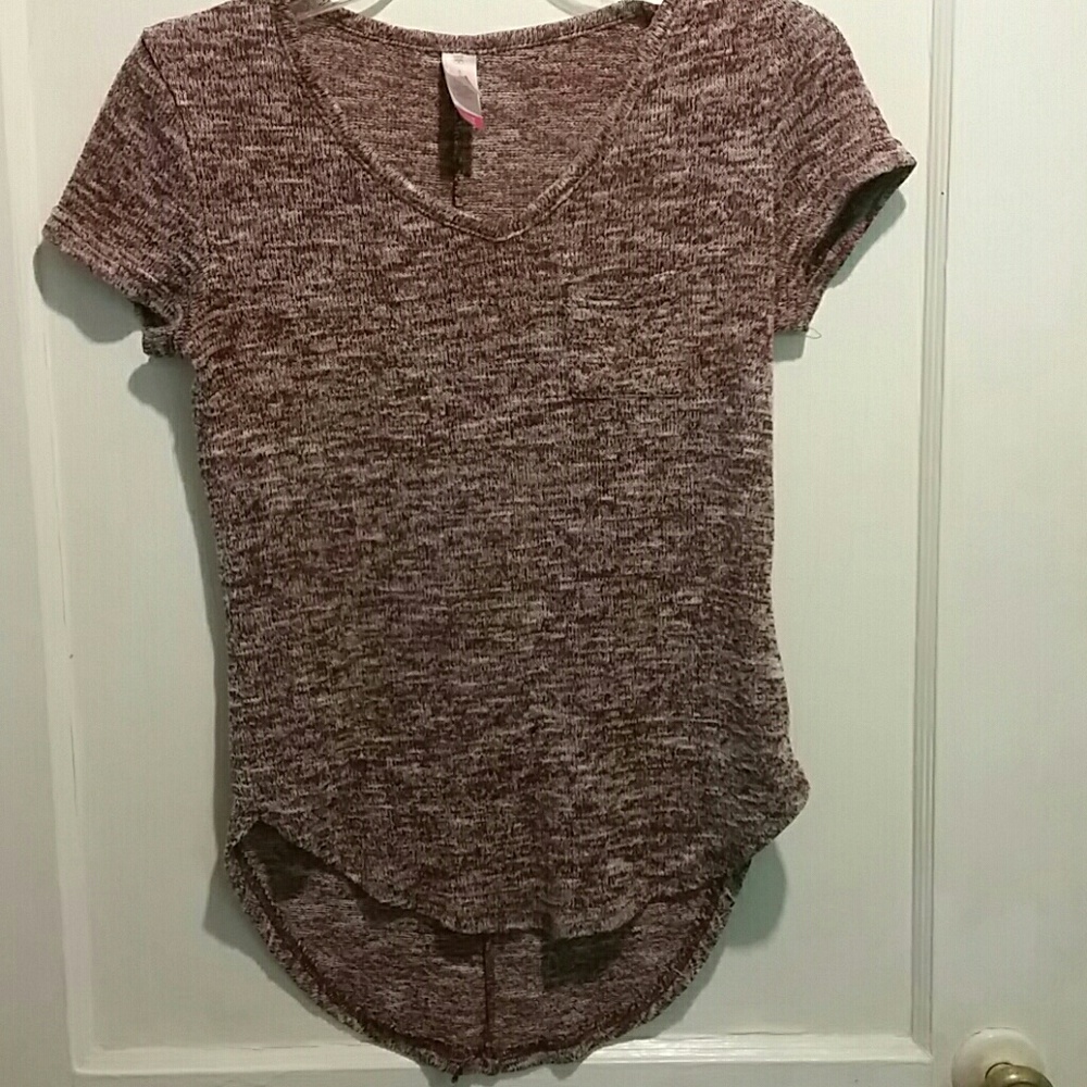 Red sweater tee